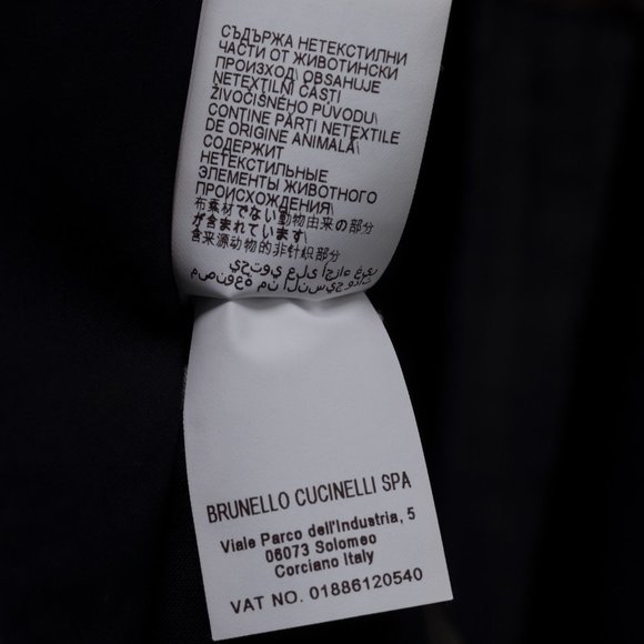 Brunello Cucinelli Dark Blue Unstructured Wool Blazer - Picture 14 of 14